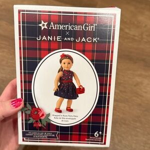 NEW IN BOX RETIRED American Girl X Janie and Jack Wrapped in Roses Party Dress